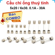 (50C) Glass tube fuse 5x20mm, 6x30mm
