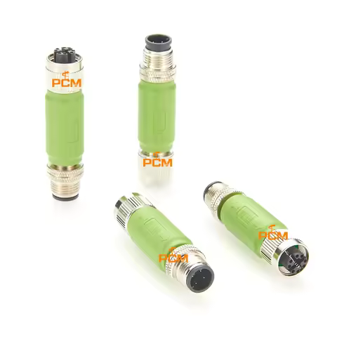 M12 X Code to D Code Adapter male & female 4pin 8pin PROFINET Cat5e Ethernet Connector for SIEMENS S