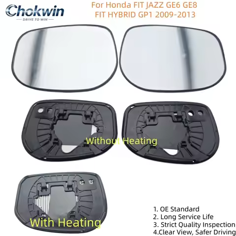 Heated/Without Heated Side Rearview Mirror Glass Replacement For Honda FIT JAZZ GE6 GE8 FIT HYBRID G