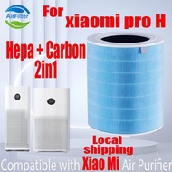 Original and Authentic【For only xiaomi pro H filter】Replacement Compatible with Xiaomi pro H Filter Air Purifier Accessories High Quality HEPA&amp;Active Carbon High-Efficiency Anti