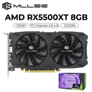[Op034] RX5500XT MLLSE การ์ดจอ AMD ของแท้8GB GPU 128-Bit GDDR6 PCIe 4.0X8 Navi 14เดสก์ท็อปสำหรับเล่น