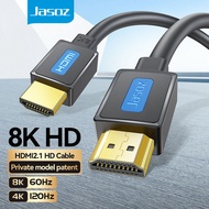 Jasoz สายเคเบิล HDMI2.1 HD HDMI ความละเอียดสูง 8K/60Hz 4K/240Hz ความกว้างแถบรวม 48Gbps