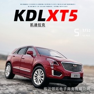 JKM1/32 Cadillac XT5 Alloy Car Model Six-Open Door Sound Light Steering Shock Absorber Car Model Toy