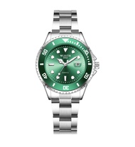 Top Brand Couple Watch for Menand watch for women Rotatable Bezel Gmt Sapphire Date Stainless Steel