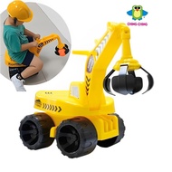 Jengkaut Kereta Mainan Kanak, 2 in1 Children Kid's Ride-on Excavator Bulldozer Set Made in TAIWAN