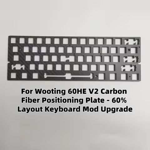 For Wooting60 HE 60% Keyboard Carbon Fiber Positioning Plate Mounted CF for Wooting Keyboard DIY Cus