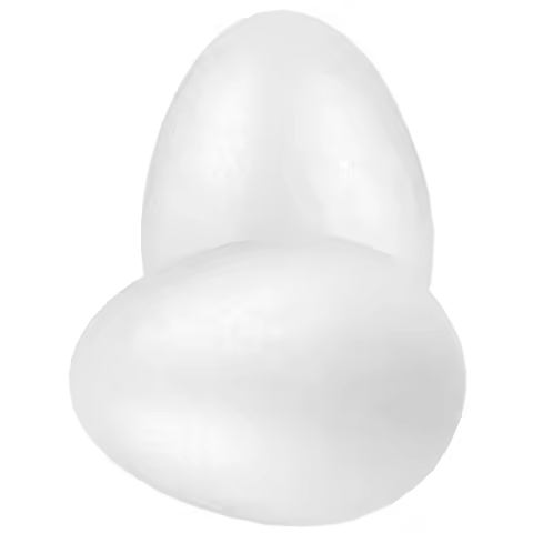 2pcs Eggs DIY Eggs Foam Balls Eggs Polystyrene Modeling Shapes Egg Ornaments Crafts DIY Painting Par