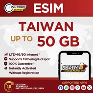 eSIM Taiwan 3GB/5GB/10GB/20GB Data | 30 Days | ESIM ROAMING | ESIM TRAVEL