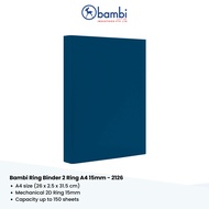 Bambi Ring Binder  2 Ring A4 15mm - 2126