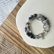 酷女(男)孩金運石貔貅彈性手鍊