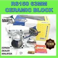 RS150 RACING BLOCK 63MM ESPADA CERAMIC BLOCK 63 MM RS 150 HONDA RS150 CERAMIC BLOK 63MM ESPADA RS150