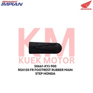 RSX150 50661-KYJ-900 FR FOOTREST RUBBER MAIN STEP HONDA