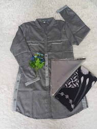 Atasan santri putri asri/baju/sarung/kerudung