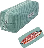 Corduroy Fabric Pencil Case Portable Storage Bag Pencil Case with Large Capacity Pencil Case with Pr