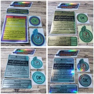 YAMAHA WARNING STICKER WARNING XRIDE SOUL GT THAILAND CHROMEyamaha mio Motorcycle Sticker