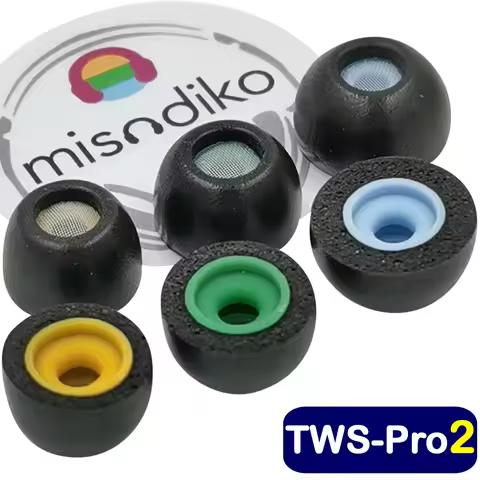 misodiko TWS-Pro2 Memory Foam Eartips Replacement for Beats Fit Pro/ Studio Buds, Samsung Galaxy Bud