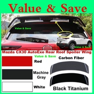 Mazda CX-30 2019 - 2026 Autoexe Rear Roof Spoiler Wing Sports Rear Wing Original Car Style Fixed Win