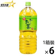 伊藤園 - 伊藤園 Itoen 日本版 綠茶飲品【無糖】無調味 2L x 6瓶/原箱 1箱裝614730（平行進口）