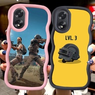 MERAH Z-28 PUBG Game Red Black Pink Case Casing for OPPO A18 A38 A60 A79 A78 5G