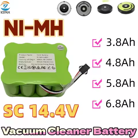 NEW 14.4V Ni-Mh SC Rechargeable Battery 3.8Ah-4.8Ah-6.8Ah for KV8 XR210 XR510 XR210A XR210B XR510B X