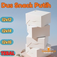 White Snack Box 12x12 12x14 12x16 15x15 Catering Snack Box Cardboard/ 12 14 16 15 Food Container Lun