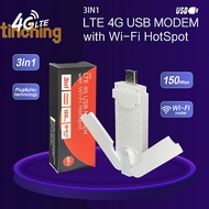 [TinChingS] 4G Modem USB Dongle WiFi Router With SIM Card Slot 150Mbps Mobile Wireless WiFi Adapter 