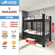 Ranjang Tidur Tingkat 2 | Ranjang | Dipan 2 Tingkat | Ranjang Tidur Besi | Tempat Tidur