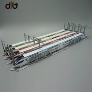 Diecast Model Toy Double Decker CRH High Speed Train With Tracks