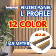 1.45 meter L PROFILE Fluted wall panel WPC Fluted Panel PVC Wood Strip Wainscoting Slat wall shiplap DIY wall decoration