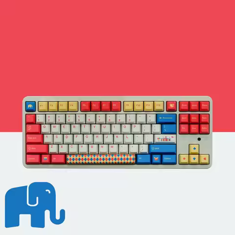 129 Keys/set GMK Circus Keycaps PBT Dye Subbed Key Caps Cherry Profile Keycap For Keychron Q2 65% 75