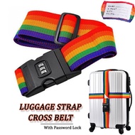 Travel Adjustable Luggage Belt Strap With Password Lock/ Lugagge Strap