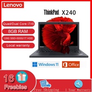 Lenovo ThinkPad X240 Laptop Intel Quad/Dual-Core i7/i5 8GB RAM 128G SSD+1T/500GB HDD ROM 12.5 inch