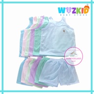 BAJU BABY LUBANG WIZKID  / SINGLET BAJU EYELET SUIT (3m-12m)