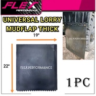 UNIVERSAL LORRY MUDFLAP 19" X 22" THICK WHEEL MUD FLAP MUDGUARD TRAILER LORI GETAH RUBBER VAN CAR TR