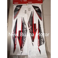 MERAH New Supra X 125 Fi Black Red Body Striping Sticker 871X0K41N20ZAL 871X0K41N20ZAR
