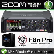 Zoom F8n Pro 8 Channel Multitrack Blockbuster Field Audio Recorder Mixer and USB Audio Interface