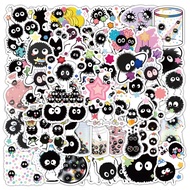 สติกเกอร์ Soot Sprites Ghibli ประเทศญี่ปุ่น จำนวน 50ชิ้น กันน้ำ สไตล์เก๋ไก๋ น่ารัก ขวดน้ำ Stickers