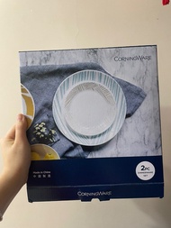 全新康寧牌餐碟 (7.5吋 +10.5吋) Brand new CorningWare plate (7.5 inch + 10.5 inch)
