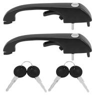 1 Pair Left&Right Side Door Handle Outer Handle with 2 Keys 251.837.205 FOR VW Transporter III Bus T