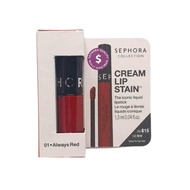 Sephora Cream Lip Stain The Iconic Liquid Lipstick - 01 Always Red 1.3ml / 0.04 fl oz