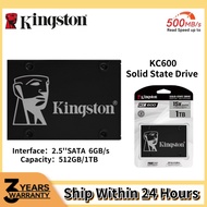 ⚡Kingston⚡Kingston KC600   (512GB/1TB) SATAll SolidState Drive  6.0GB/s  SSD Internal hard drive 2.5