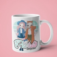 Cute Girl Best Friend PARIS Glass Mug