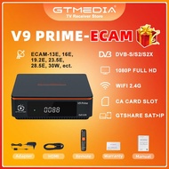 GTMEDIA V9 Prime ECAM IKS Satellite TV Receiver DVB-S2X S2 Decoder Tuner Ecam CS Protocol 1080P H.265 Built In 2.4G WIFI GTshare TV Receivers