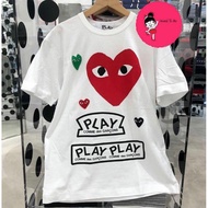 T-shirt CDG screen printing PLAY PLAY 2 Heart