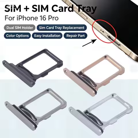 For iPhone 16 Pro SIM + SIM Card Tray Compatible with Apple SIM Card Holder