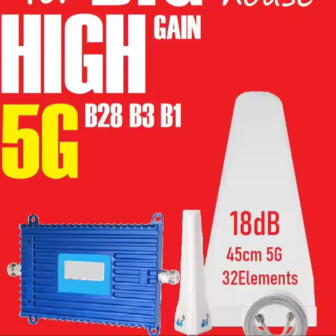 Biggest LOG Antenna High Gain Big Coverage B28 B3 B12 700 1800 2100 MHZ Signal Booster Amplifier 2G 