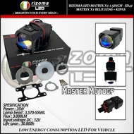 RIZOMA LED MATRIX X1 1.5inch SD41 MATRIX X1 BLUE LENS headlights + BRIGHTEN front fan Led laser matr