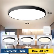 GOGEOUS Lampu plafon minimalis modern lampu Ruang Tamu ceiling Lamp plafon rumah lampu LED 3 Warna