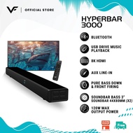 Vinnfier VF Hyperbar 3000 MAX TV 160W Karaoke Soundbar Speaker Bluetooth Optical HDMI (ARC) TV Bass 