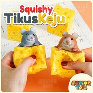 Pop it Squishy Silicone Rubber Toy/Cute Squeeze Cheese Rat Toy/Stress Relief Toy